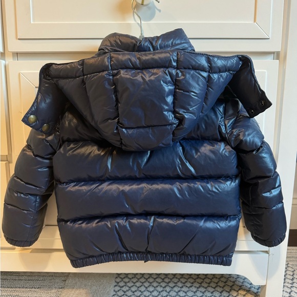 Polo Ralph Lauren Navy puffer Down Hooded Jacket  Size 4 - Picture 4 of 6